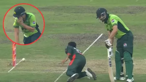 Salman ali agha run out controversy