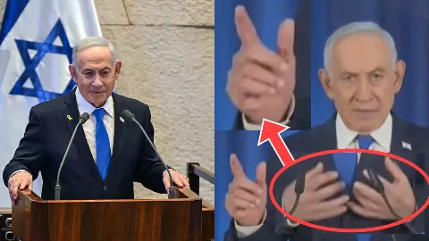 Netanyahu 6-Finger AI Finger Glitch Optical Illusion Viral Video