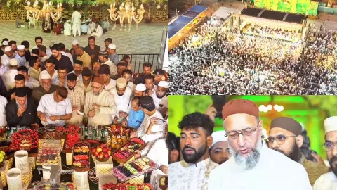 Grand Iftar Hosted by AIMIM MLA Mohammed Majid Hussain