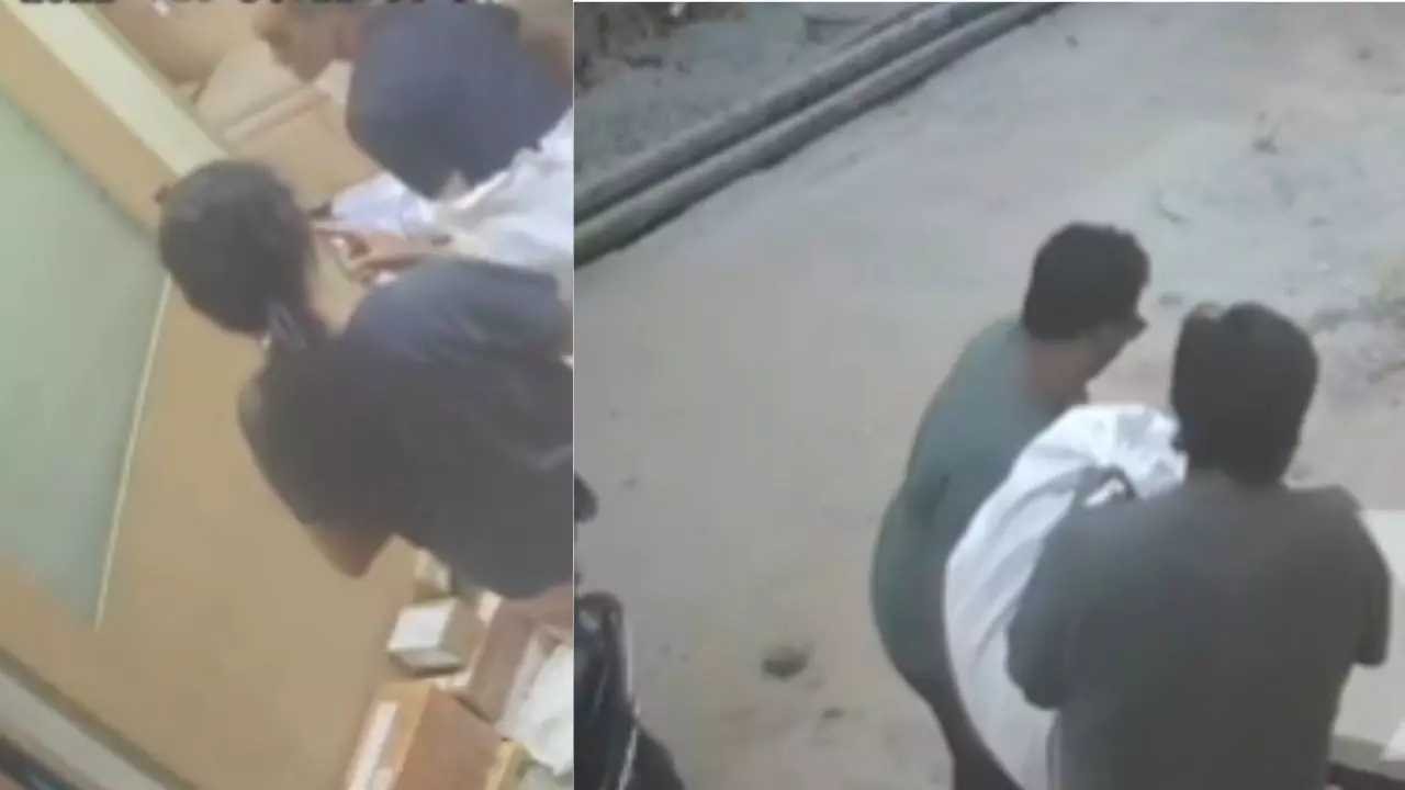 bengaluru woman Courier elderly father Viral Stunt