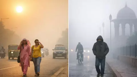 delhi ncr weather update coldest march day rain fog aqi improvement