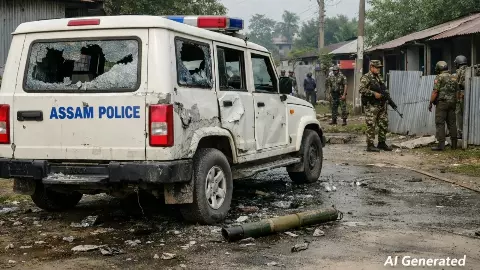 Tinsukia RPG attack 2026 Assam Police commandos injured