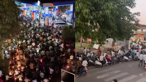 petrol pump rush video viral
