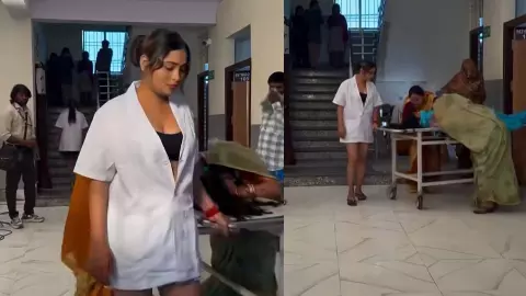 Bihar Hospital nurse dress video