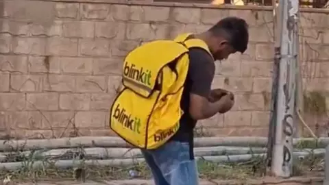 chandigarh delivery boy zombie state viral video drug suspected