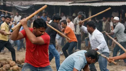 rohtas bihar nariyal vivad marpeet 10 ghayal 6 giraftar