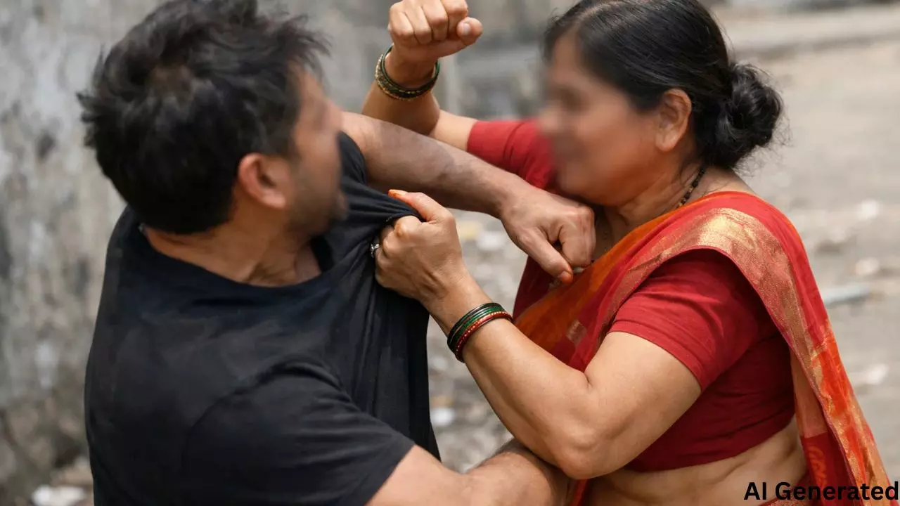 डिलीवरी एजेंट बनकर आया लुटेरा,  54 साल की महिला ने दिखाई बहादुरी, चाकू और पिस्तौल लेकर घुसे बदमाश को अकेले खदेड़ा