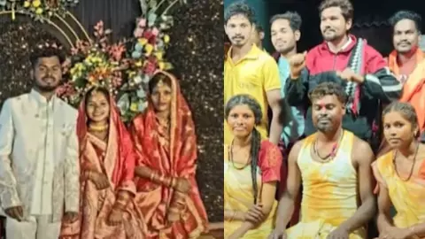 two brides one groom marriage