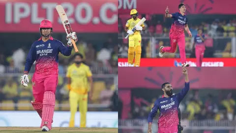 IPL 2025 is Returns! RR ने 49 गेंद में खत्म किया मैच, क्या CSK का बुरा दौर जारी है? पूरी टीम 127 रन पर हुई ढेर IPL 2025 is Returns! RR ने 49 गेंद में खत्म किया मैच, क्या CSK का बुरा दौर जारी है? पूरी टीम 127 रन पर हुई ढेर