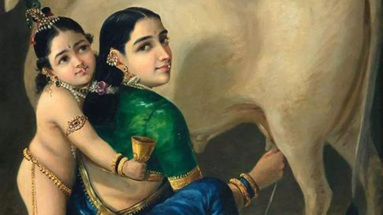 Yashoda Krishna Painting
