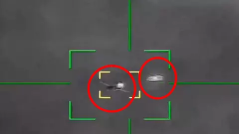 American fighter jet crash video viral on internet Iran consulate shared it