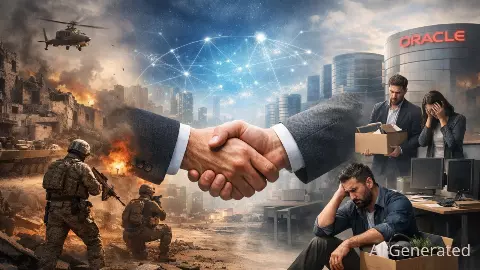 Oracle layoffs news Middle East war tech impact