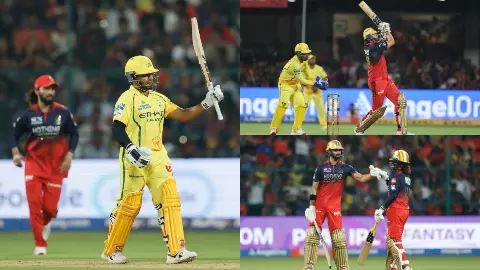 CSK का बुरा दौर कब खत्म होगा? अब RCB ने 43 रन से दी शिकस्त; डेविड-पाटीदार की विस्फोटक पारी, भुवनेश्वर कुमार के 3 विकेट