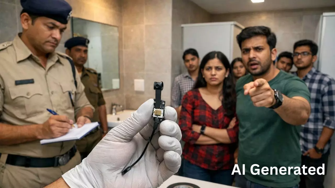 Indore IT Company Washroom Spy Camera