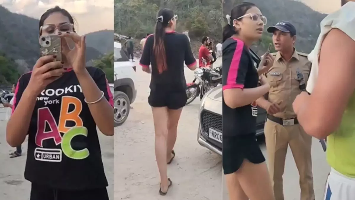 Rishikesh Woman Tourist Viral Video