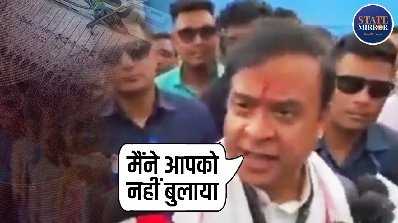 assam cm himanta biswa sarma and reporter viral video