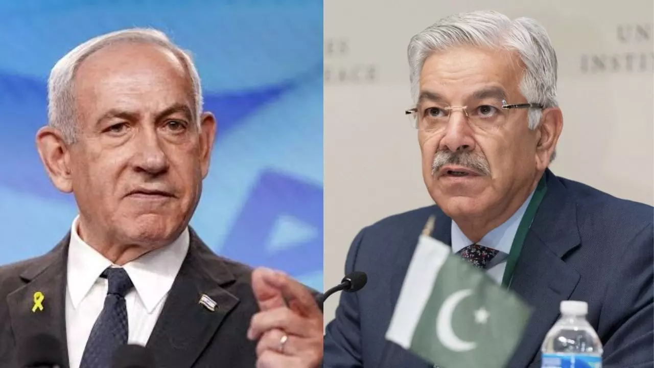 Khawaja Asif and Netanyahu