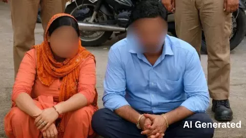 रात में लूटपाट करता था टीचर दंपति