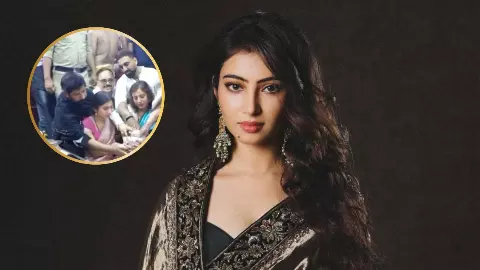 महाकाल के दरबार में सारा अर्जुन