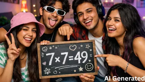 Gen Z का नया ‘7×7=49’ ट्रेंड जान पकड़ लेंगे माथा! आखिर कैसे मैथ्स इक्वेशन बन गया हॉट टॉपिक?