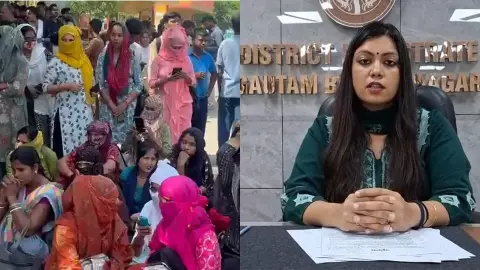 gautam-buddha-nagar-dm on workers problems