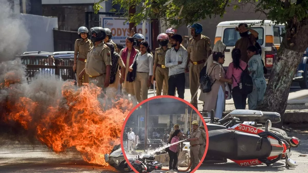 Noida violence police action