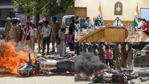 Noida workers protest after Haryana wage hike