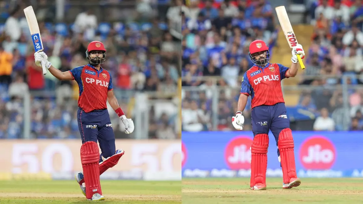 Shreyas Iyer and Prabhsimran Singh photo