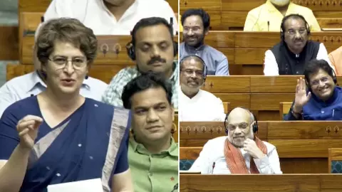 चाणक्य आज ज़िंदा होते तो वो भी आज चौंक जाते, गृहमंत्री जी मुस्कुरा रहे हैं: प्रियंका गांधी- देखिए VIDEO