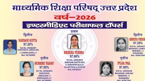 up boar 12th results topper