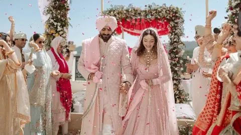 Mehreen Pirzada Wedding: गुपचुप शादी के बाद वायरल हुईं तस्वीरें, बेबी पिंक लुक में दिखीं बेहद खूबसूरत
