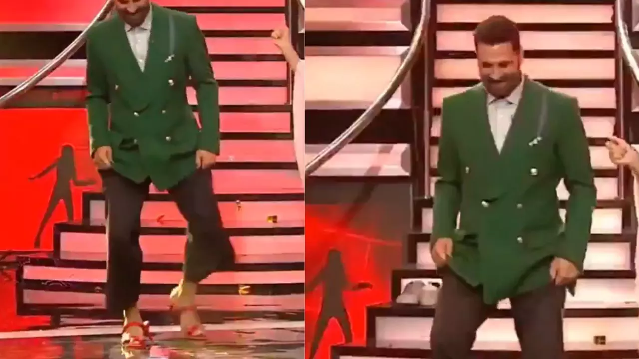 हील्स में किया अक्षय कुमार ने डांस