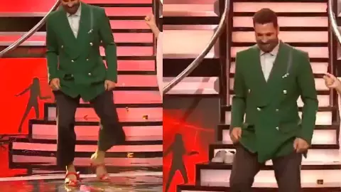 हील्स में किया अक्षय कुमार ने डांस