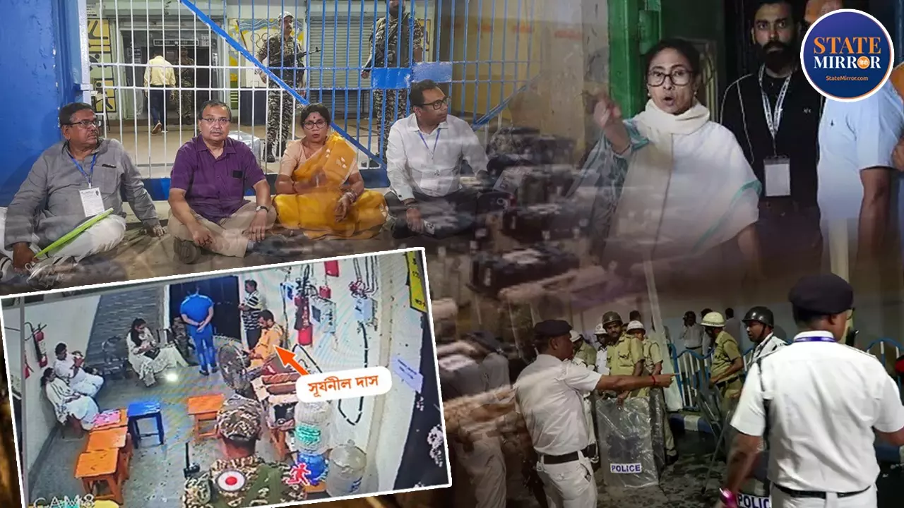वोटिंग के बाद पश्चिम बंगाल में अब Strong Room पर ठनी, धरने पर ममता, TMC-BJP में आर-पार की लड़ाई