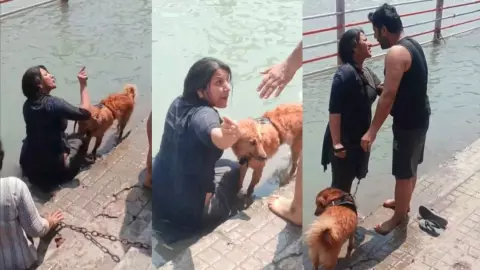 यहां इंसान नहाएंगे या कुत्ते! हरिद्वार के गंगा घाट पर डॉगी को नहलाने को लेकर बवाल! महिला और श्रद्धालुओं के बीच बहस का वीडियो वायरल