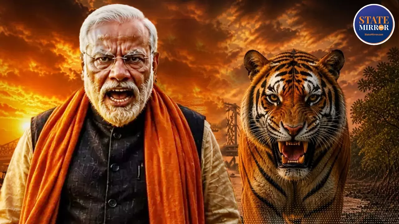 West Bengal Results 2026: जब वार करे तो शोर नहीं होता, सीधा खेल ख़त्म! दीदी के गढ़ में दहाड़, Modi कैसे बने रॉयल बंगाल टाइगर?