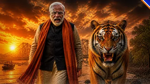 West Bengal Results 2026: 194 सीटों पर दहाड़, PM Modi कैसे बने रॉयल बंगाल टाइगर