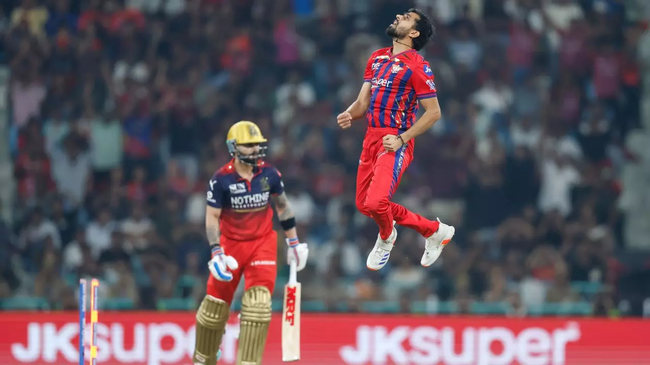 Prince Yadav reactions virat kohli wicket