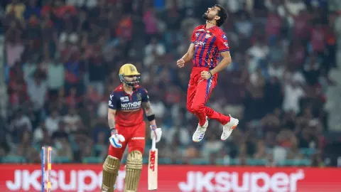 Prince Yadav reactions virat kohli wicket