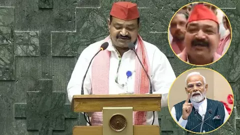 SP Mahoba MP Ajendra Singh Lodhi Viral Video Controversy