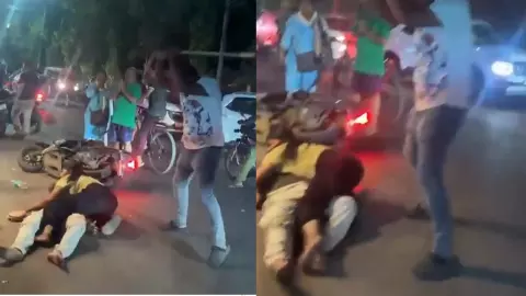 युवक को बेरहमी से पीट रहे 2 लड़के, बचाने के लिए ऊपर लेटी लड़की, ओडिशा से आया भयानक वीडियो युवक को बेरहमी से पीट रहे 2 लड़के, बचाने के लिए ऊपर लेटी लड़की, ओडिशा से आया भयानक वीडियो