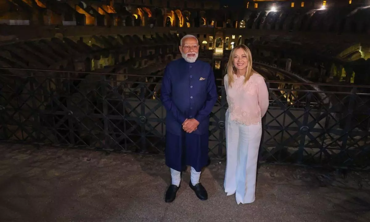 Rome में फिर दिखी मोदी और मेलोनी की केमिस्ट्री