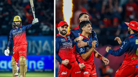 दूसरी बार ट्रॉफी के लिए बेताब बेंगलुरु, फाइनल में पहुंची RCB; रजत पाटीदार ने खेली धमाकेदार पारी- GT के पास अभी भी मौका दूसरी बार ट्रॉफी के लिए बेताब बेंगलुरु, फाइनल में पहुंची RCB; रजत पाटीदार ने खेली धमाकेदार पारी- GT के पास अभी भी मौका