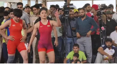 Wrestlers Vinesh Phogat