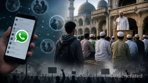 Cockroach Janata Party Protest Muslim youth protest WhatsApp message mosque announcement