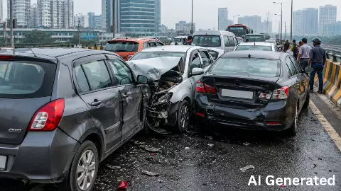 Gurugram flyover incident Gurugram flyover incident