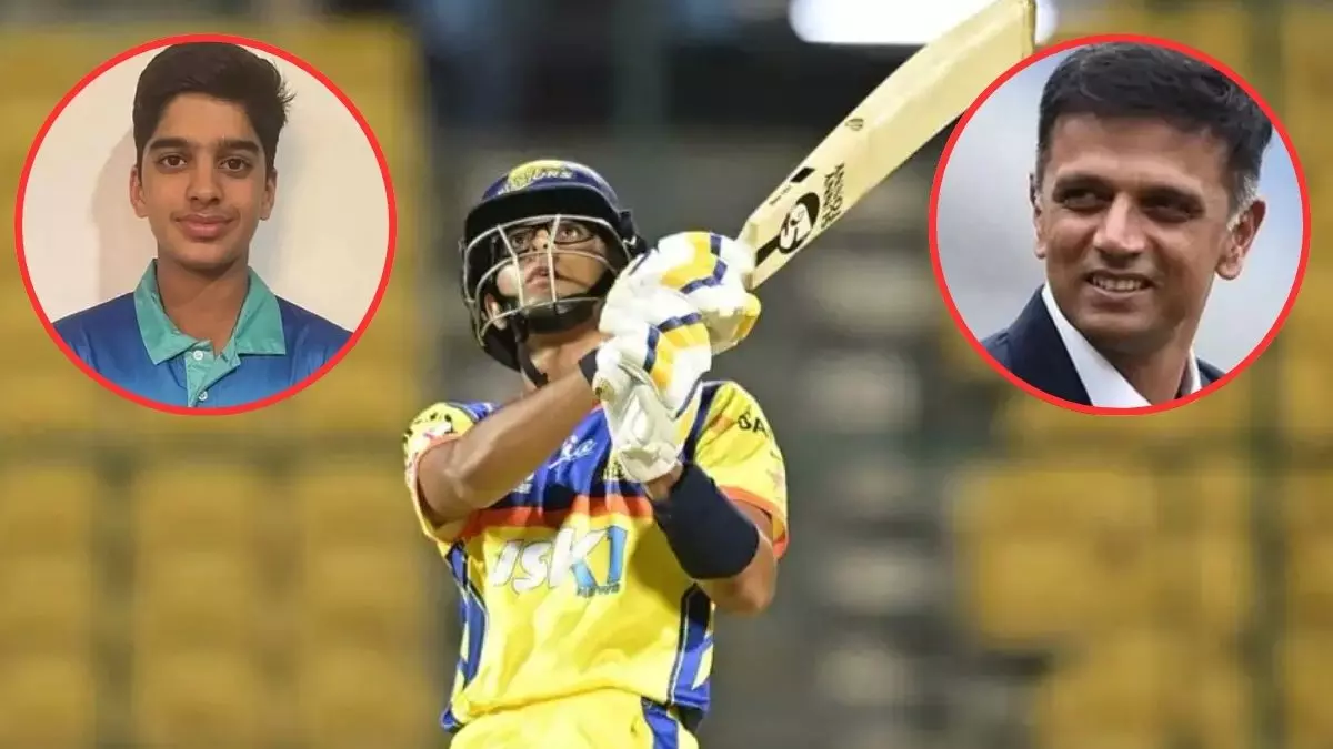 Rahul Dravid Sons Anvay and Samit Dravid