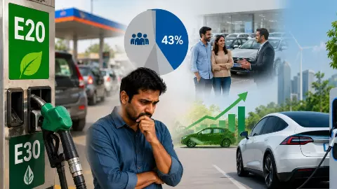 E20 Petrol Concerns: 43% Indians May Delay New Vehicle Purchase as E30 Fuel Transition Approaches