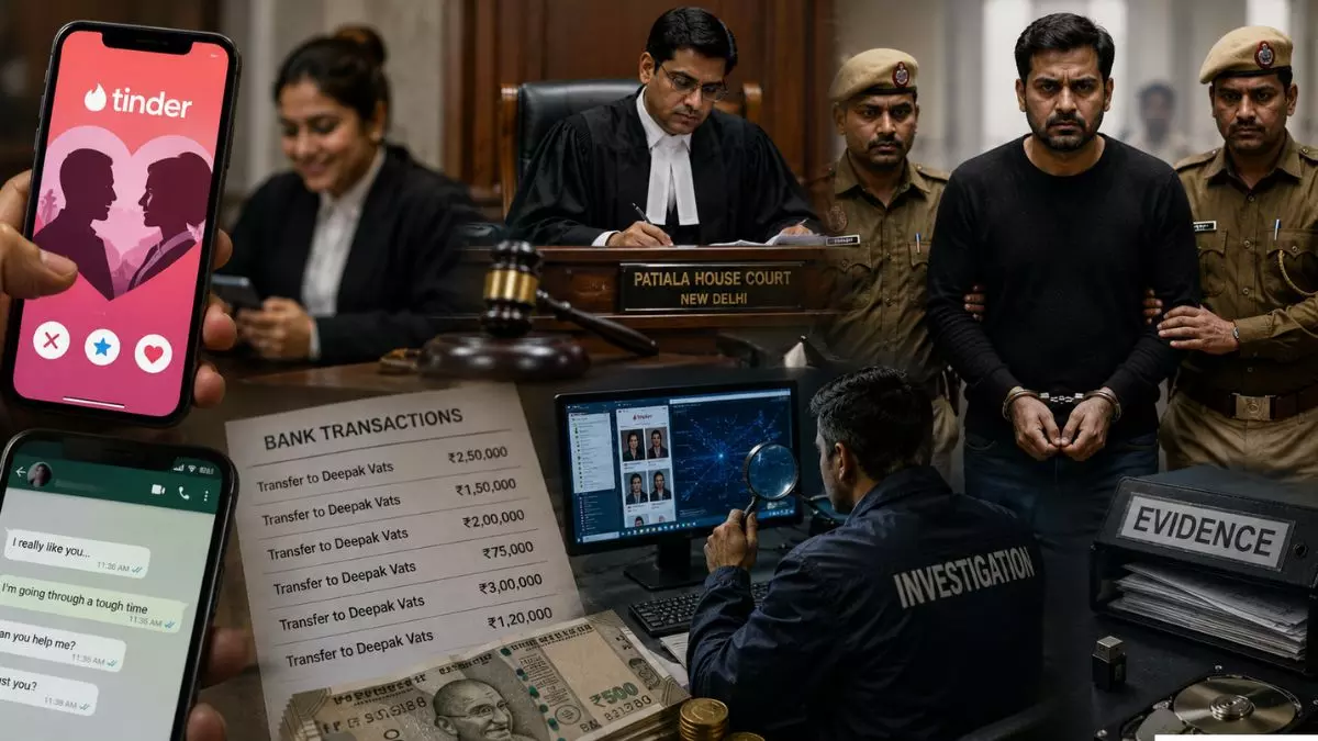 Delhi Tinder fraud case, judicial officer cheating case