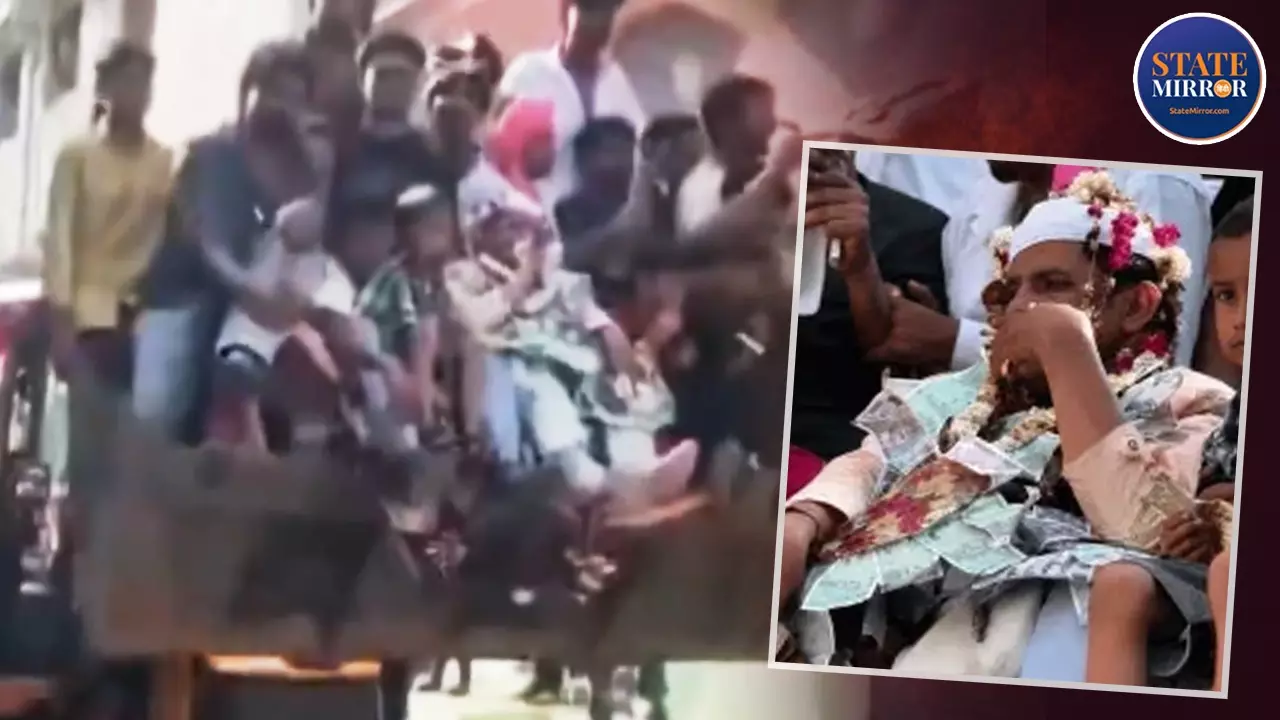 Moradabad JCB Baraat Viral Video: Groom’s Bulldozer Wedding Procession